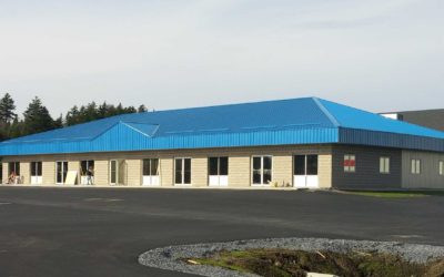 First building nearing completion